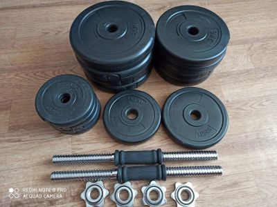 Лот: 16415102. Фото: 1. Гантели разборные по 22 кг. (2... Гантели