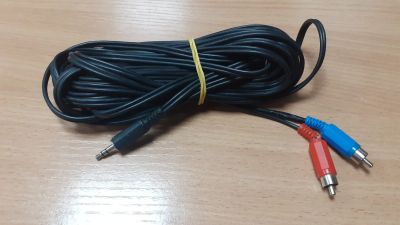 Лот: 20569772. Фото: 1. Cable MiniJack 3.5 mm - 2 RCA... Шлейфы, кабели, переходники