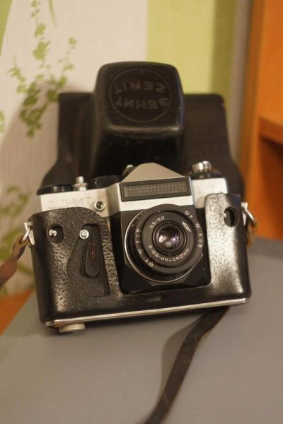 Лот: 4707137. Фото: 1. Индустар 50-2 + Зенит ЕТ+ кофр. Плёночные зеркальные