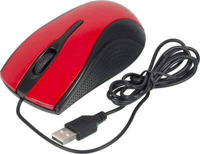 Лот: 17555909. Фото: 1. Мышь Oklick 215M USB красно-черная... Клавиатуры и мыши