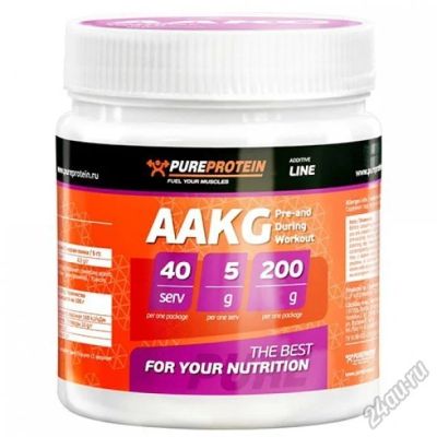 Лот: 5736264. Фото: 1. PureProtein AAKG 200грамм. Спортивное питание, витамины
