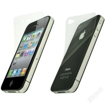 Лот: 2032338. Фото: 1. Защитная пленка Apple iPhone 4... Защитные стёкла, защитные плёнки