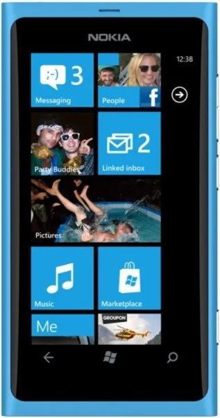 Лот: 3557306. Фото: 1. Продам Nokia lumia 800 синий. Смартфоны