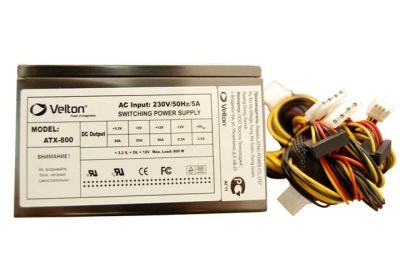 Лот: 6989634. Фото: 1. Блок питания 800w Velton 120mm... Корпуса, блоки питания
