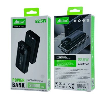 Лот: 25794712. Фото: 1. Power Bank ALLISON ALS-S85 20000mAh... Внешние, портативные аккумуляторы для смартфонов (Power bank)