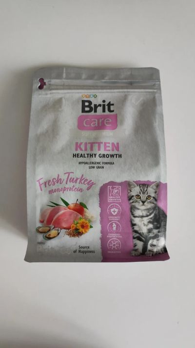 Лот: 24907108. Фото: 1. Сухой корм Brit Care kitten. Корма
