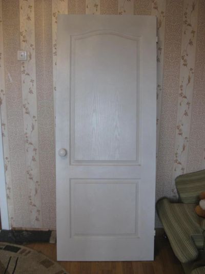 Лот: 3440133. Фото: 1. Продам дверь белую 80*200. Двери межкомнатные