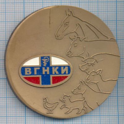 Лот: 13158597. Фото: 1. Россия Медаль ВГНКИ За высокие... Юбилейные