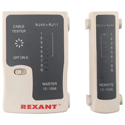 Лот: 24511277. Фото: 1. Тестер кабеля Rexant TL-468, RJ-45... Ручной инструмент