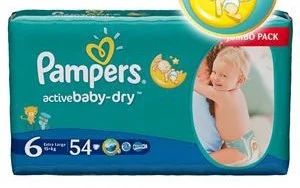 Лот: 4443404. Фото: 1. Подгузники Pampers Activebaby-dry... Детская гигиена