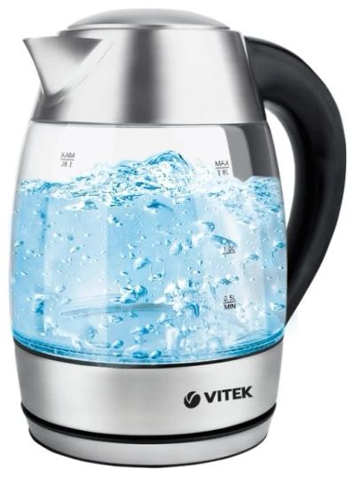 Лот: 12021415. Фото: 1. Электрочайник VITEK VT 7047 TR. Чайники, кофемашины, кулеры
