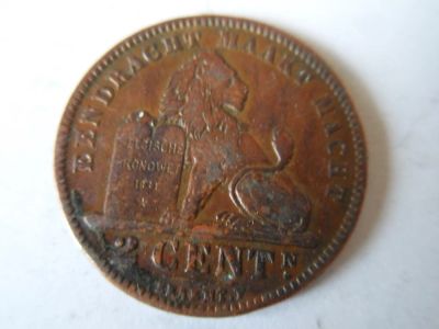 Лот: 5438380. Фото: 1. Бельгия 2 цент 1905. Европа