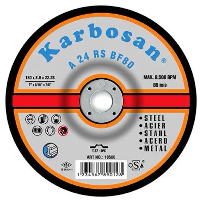 Лот: 10871074. Фото: 1. Круг зачистной по металлу Karbosan... Расходные материалы, сменные насадки