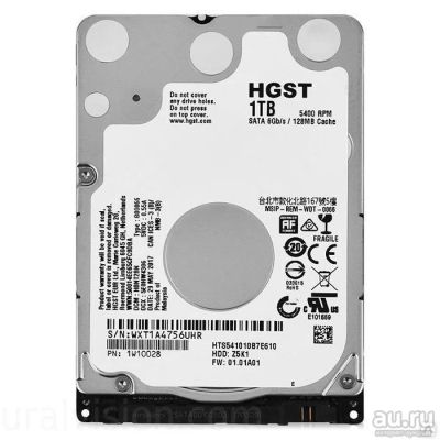 Лот: 17502542. Фото: 1. Жесткий диск 2.5" HGST 1Tb HTS541010B7E610. Жёсткие диски (HDD)
