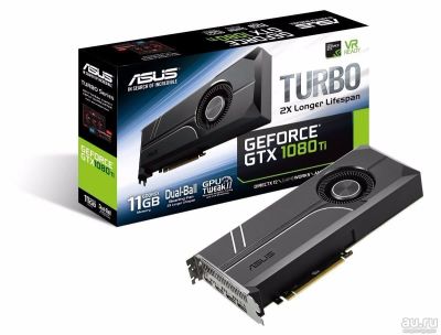 Лот: 15774147. Фото: 1. Видеокарта Asus GTX 1080TI Turbo. Видеокарты