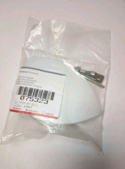 Лот: 7932106. Фото: 1. Ручка люка indesit 075323 оригинал. Запчасти для остальной бытовой техники