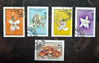 Лот: 25631642. Фото: 1. Марки: Мадагаскар. 1989. Орхидеи... Марки