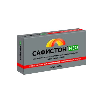 Лот: 25547878. Фото: 1. Сафистон Нео таб. 320мг+40мг+240мг... Лекарства