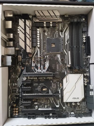 Лот: 20569219. Фото: 1. Asus prime x370 pro на запчасти. Материнские платы