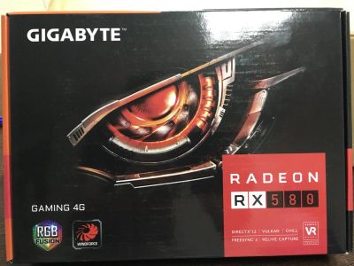 Лот: 10084155. Фото: 1. Видеокарты Gigabyte radeon RX580... Видеокарты