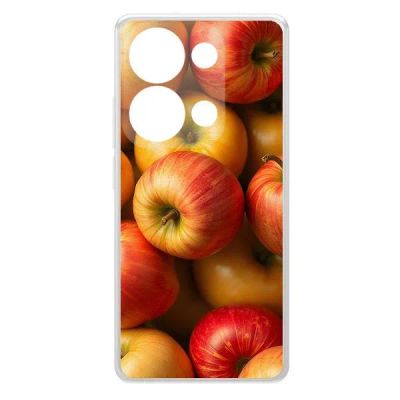 Лот: 25539682. Фото: 1. Чехол Krutoff Clear Casе "Яблоки... Чехлы, бамперы
