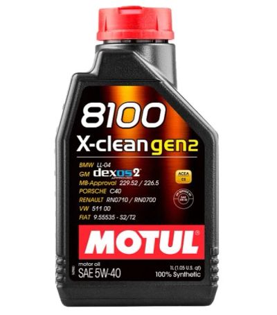 Лот: 20352683. Фото: 1. MOTUL 8100 X-Clean GEN2 C3 5w40... Масла, жидкости