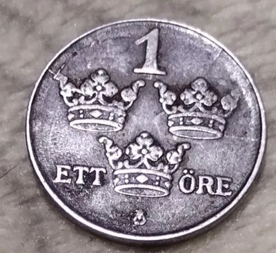 Лот: 19506824. Фото: 1. Швеция, 1 эре. 1944. Европа