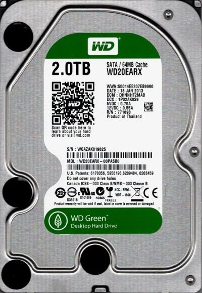 Лот: 14457357. Фото: 1. 2ТБ Жесткий диск Western Digital... Жёсткие диски (HDD)