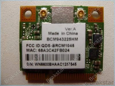 Лот: 5295659. Фото: 1. Broadcom BCM943225hm 802.11b/g... Сетевые карты