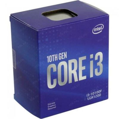 Лот: 18793335. Фото: 1. Процессор Intel Core i3-10100F... Процессоры