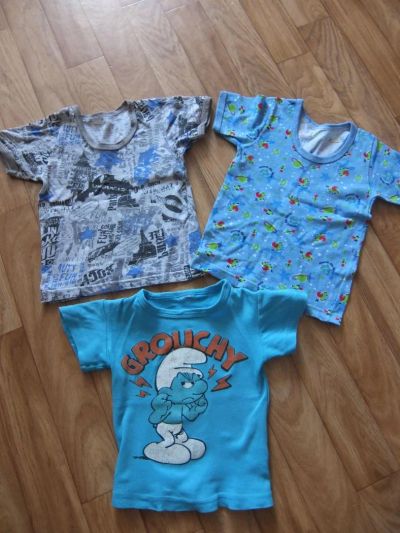 Лот: 7848034. Фото: 1. Трикотаж мальчику 1-2 лет: футболки... Одежда для дома