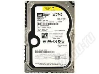 Лот: 220102. Фото: 1. HDD WD740 Raptor 74GB. Жёсткие диски (HDD)