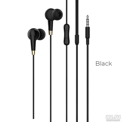 Лот: 14217306. Фото: 1. Гарнитура Hoco M58 4pin 1.2м Black... Наушники, гарнитуры