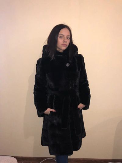 Лот: 12983817. Фото: 1. Норковая шуба Блэк Ллама. Верхняя одежда