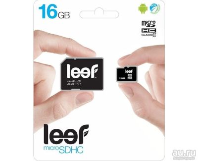 Лот: 9225648. Фото: 1. MicroSD 16 Gb LEEF Russia Retail... Карты памяти