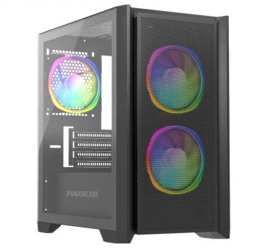 Лот: 24946657. Фото: 1. Корпус mATX Б_БП Powercase Alisio... Корпуса, блоки питания