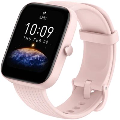 Лот: 22218684. Фото: 1. Умные часы Amazfit Bip 3, розовые. Смарт-часы, фитнес-браслеты, аксессуары