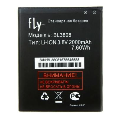 Лот: 11393783. Фото: 1. АКБ на Fly bl3808 2000mah Новые. Аккумуляторы