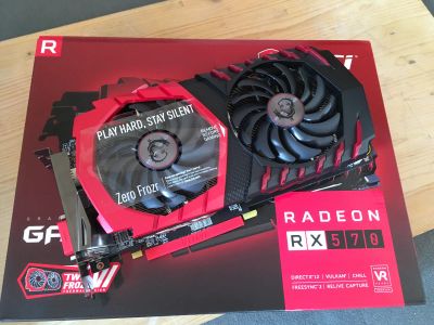 Лот: 17636729. Фото: 1. Видеокарта MSI AMD Radeon RX 570... Видеокарты