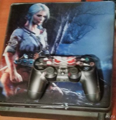 Лот: 13352648. Фото: 1. PS4 Slim 500gb + аккаунт с играми... Игровые приставки, консоли