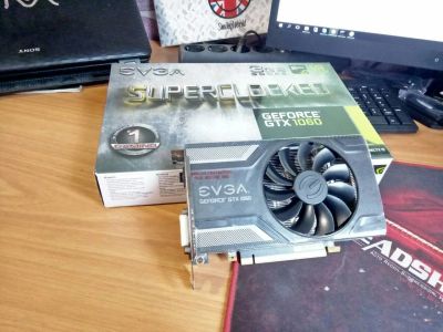Лот: 10211473. Фото: 1. EVGA GeForce GTX1060 SC Gaming... Видеокарты