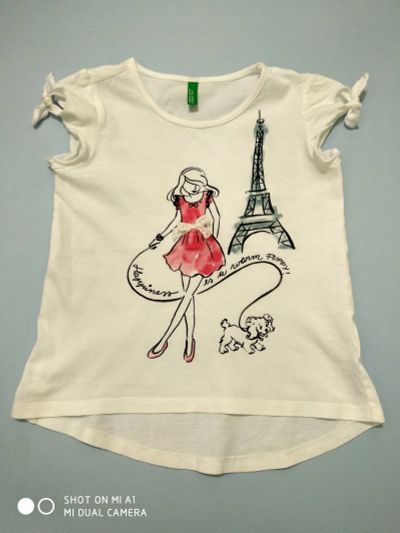 Лот: 18421978. Фото: 1. Футболка р100 "benetton". Футболки, поло, топы, лонгсливы