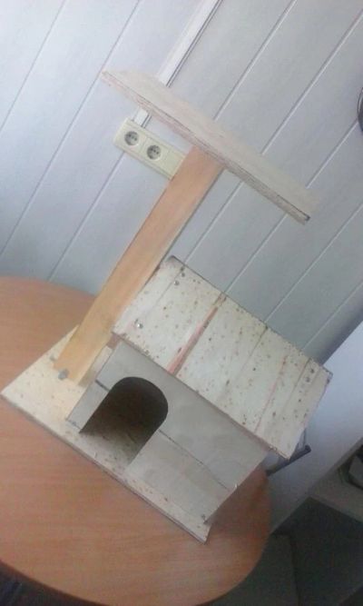 Лот: 8725637. Фото: 1. Домик когтеточка для котов. Домики, переноски, клетки, когтеточки