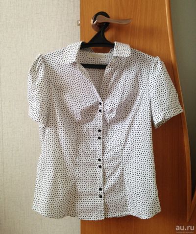 Лот: 13843721. Фото: 1. Белая блузка, 48 размер, Modis... Блузы, рубашки