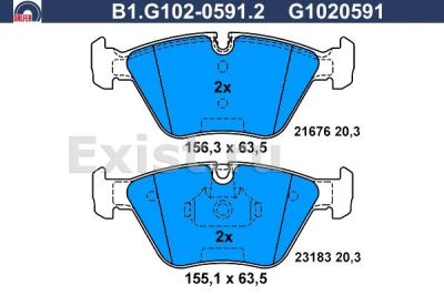 Лот: 5165461. Фото: 1. Колодки BMW (Galfer). Тормозная система