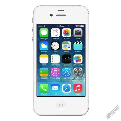 Лот: 5527674. Фото: 1. Iphone 4s 16gb white отличное... Смартфоны