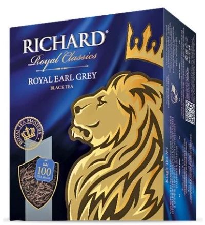 Лот: 9086774. Фото: 1. черный чай Richard "Royal Earl... Чай, кофе, какао