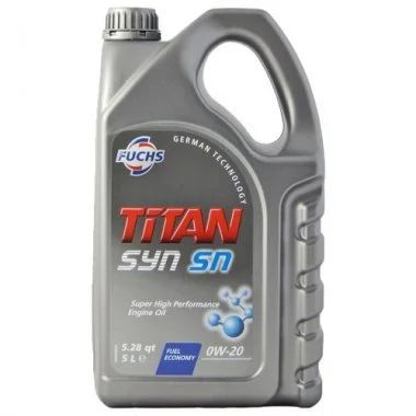 Лот: 14493476. Фото: 1. FUCHS TITAN SYN SN 0W-20 5l. Масла, жидкости