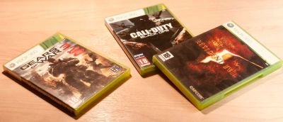 Лот: 11121910. Фото: 1. 3 игры на дисках для Xbox 360... Игры для консолей