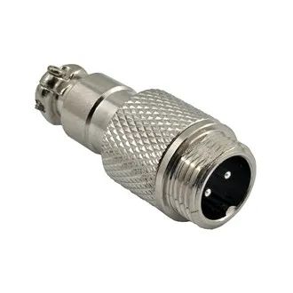 Лот: 20586497. Фото: 1. Разъем GX12 2pin, вилка на кабель. Разъёмы